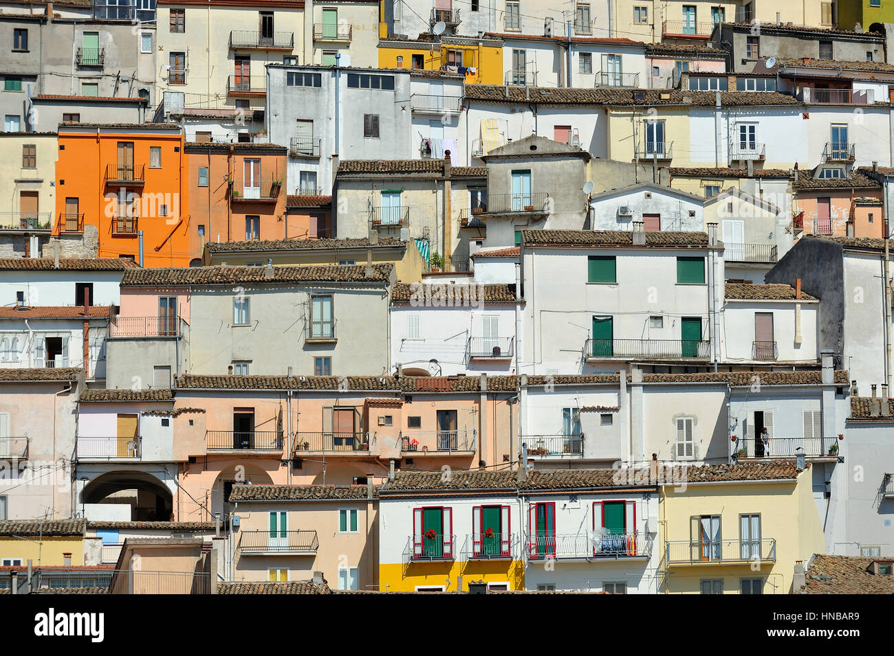 Villaggio di Calitri, Italia, Campania, Avellino, Irpinia district Foto Stock