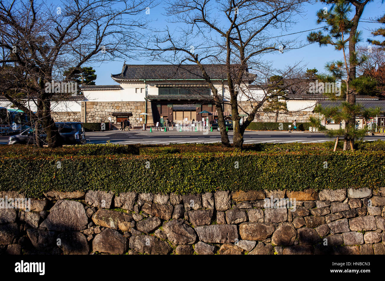 Il castello di Nijo,UNESCO - Sito Patrimonio dell'umanità,Kyoto, Giappone. Foto Stock