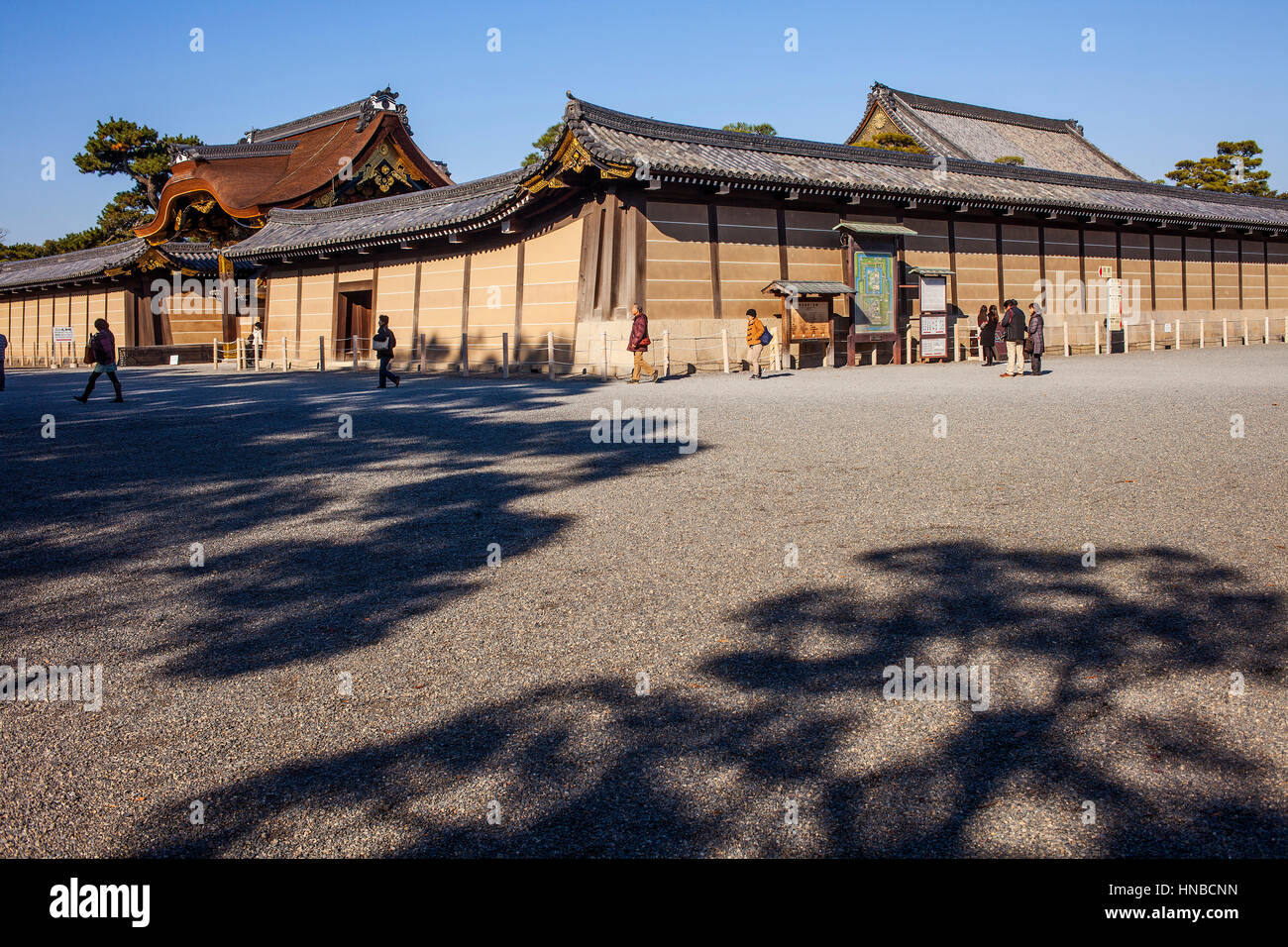 Il castello di Nijo,UNESCO - Sito Patrimonio dell'umanità,Kyoto, Giappone. Foto Stock