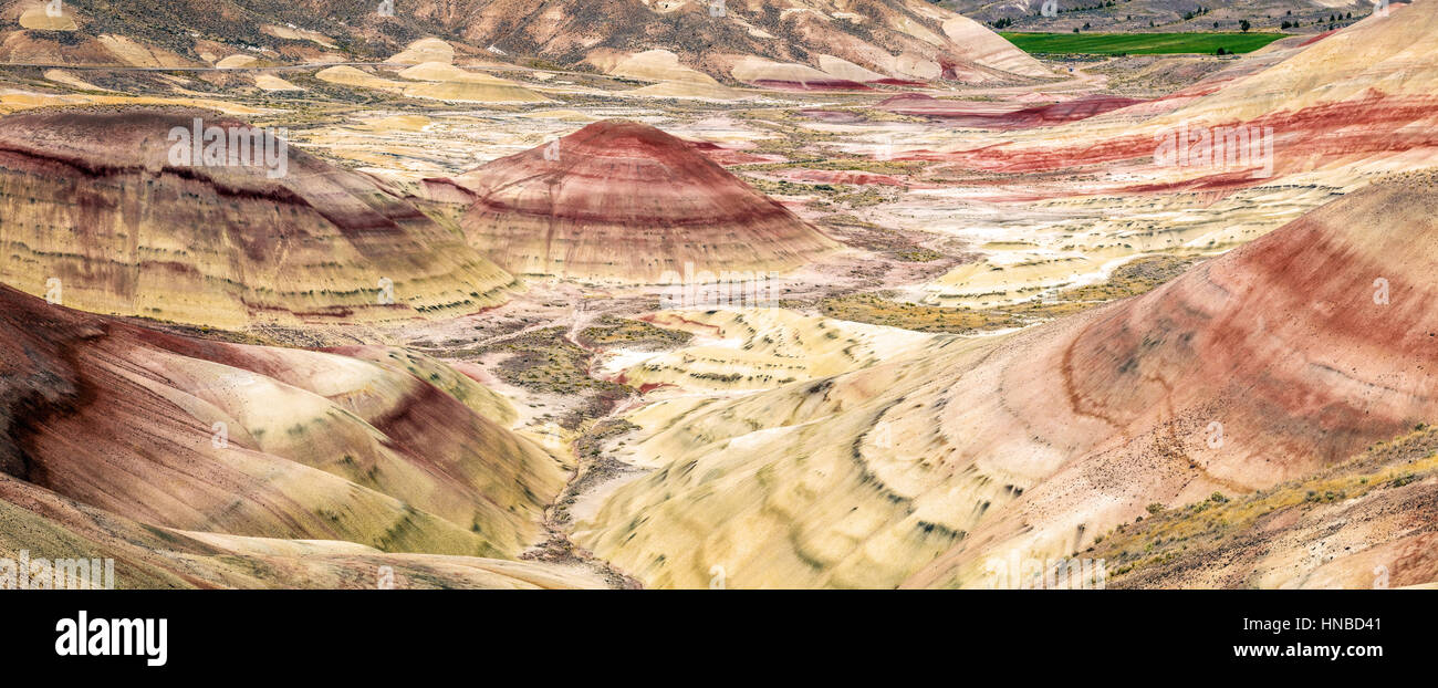 Una delle sette meraviglie di Oregon state negli Stati Uniti. Le colorate colline dipinte Foto Stock