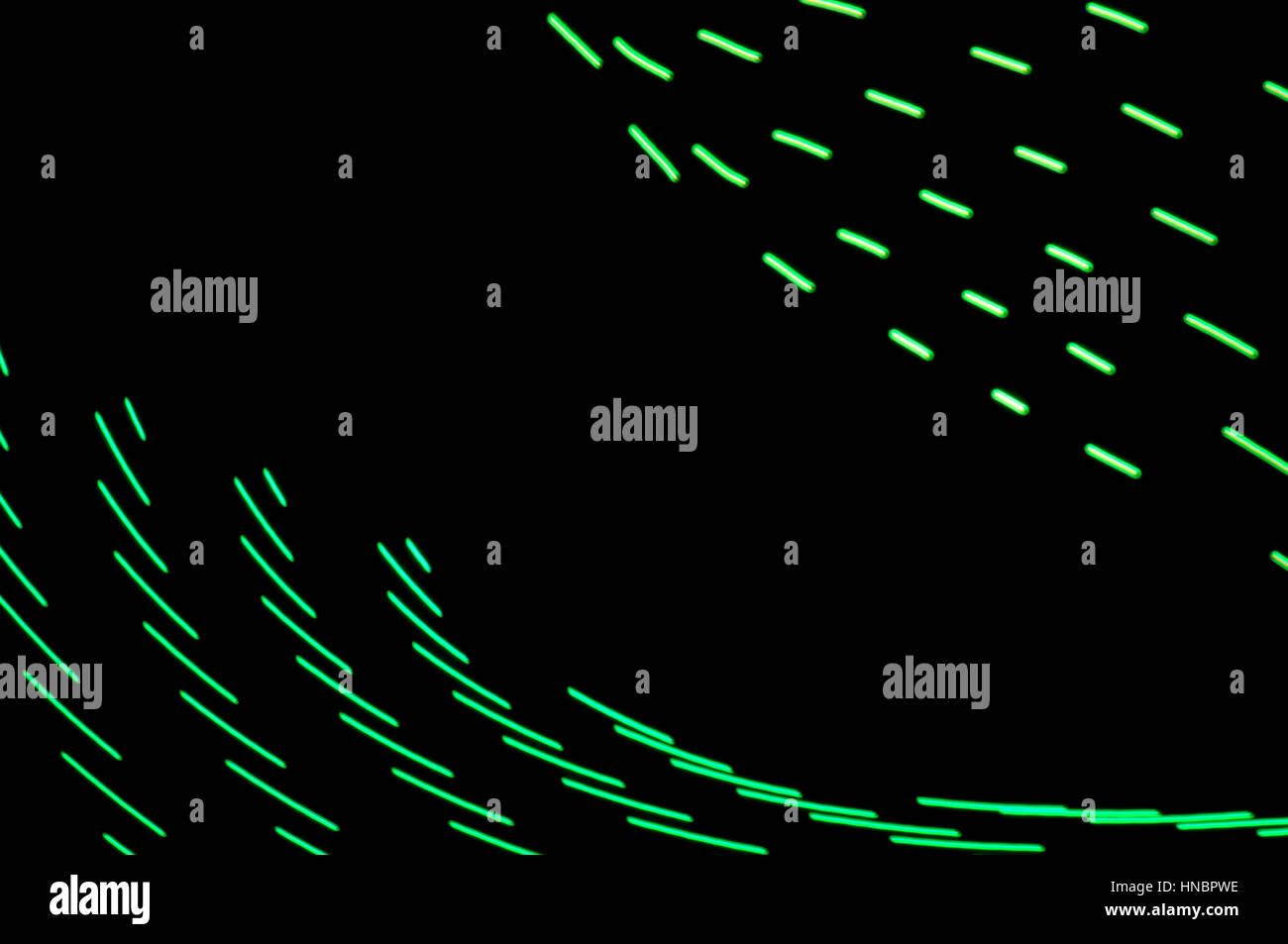 La pittura di luce. Abstract, futuristico, colorato con esposizione lunga, sfondo nero-3. Foto Stock