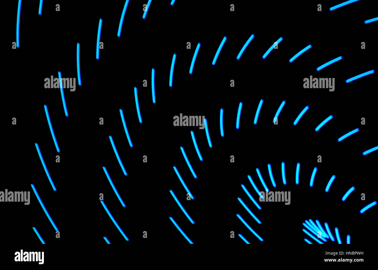 La pittura di luce. Abstract, futuristico, colorato con esposizione lunga, sfondo nero-4. Foto Stock