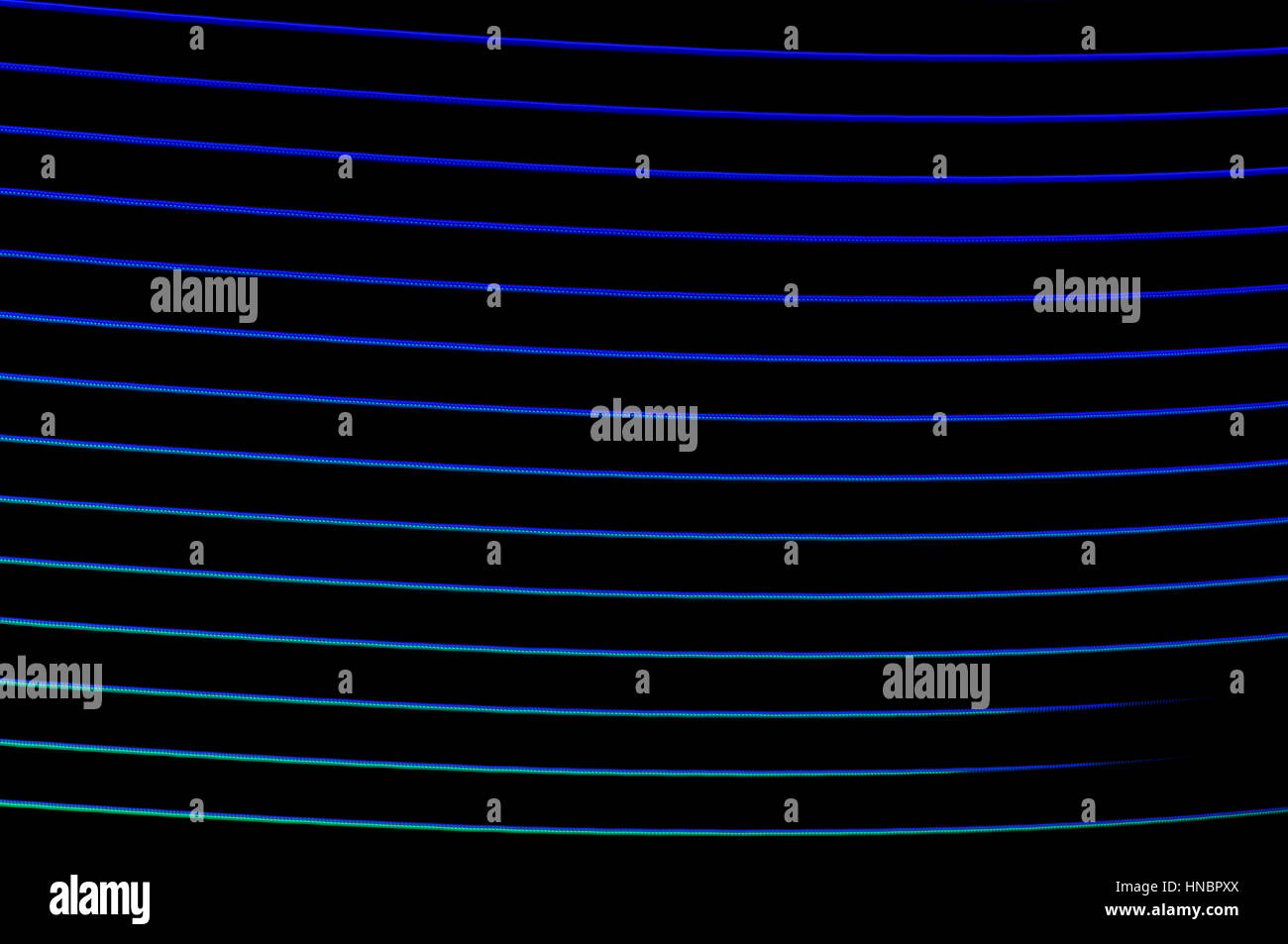 La pittura di luce. Abstract, futuristico, colorato con esposizione lunga, sfondo nero-13. Foto Stock