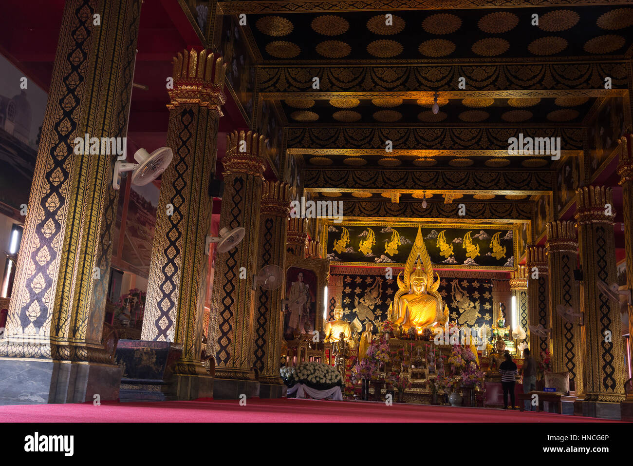 Wat Phan sul tempio buddista in Chiang Mai Thailandia Foto Stock