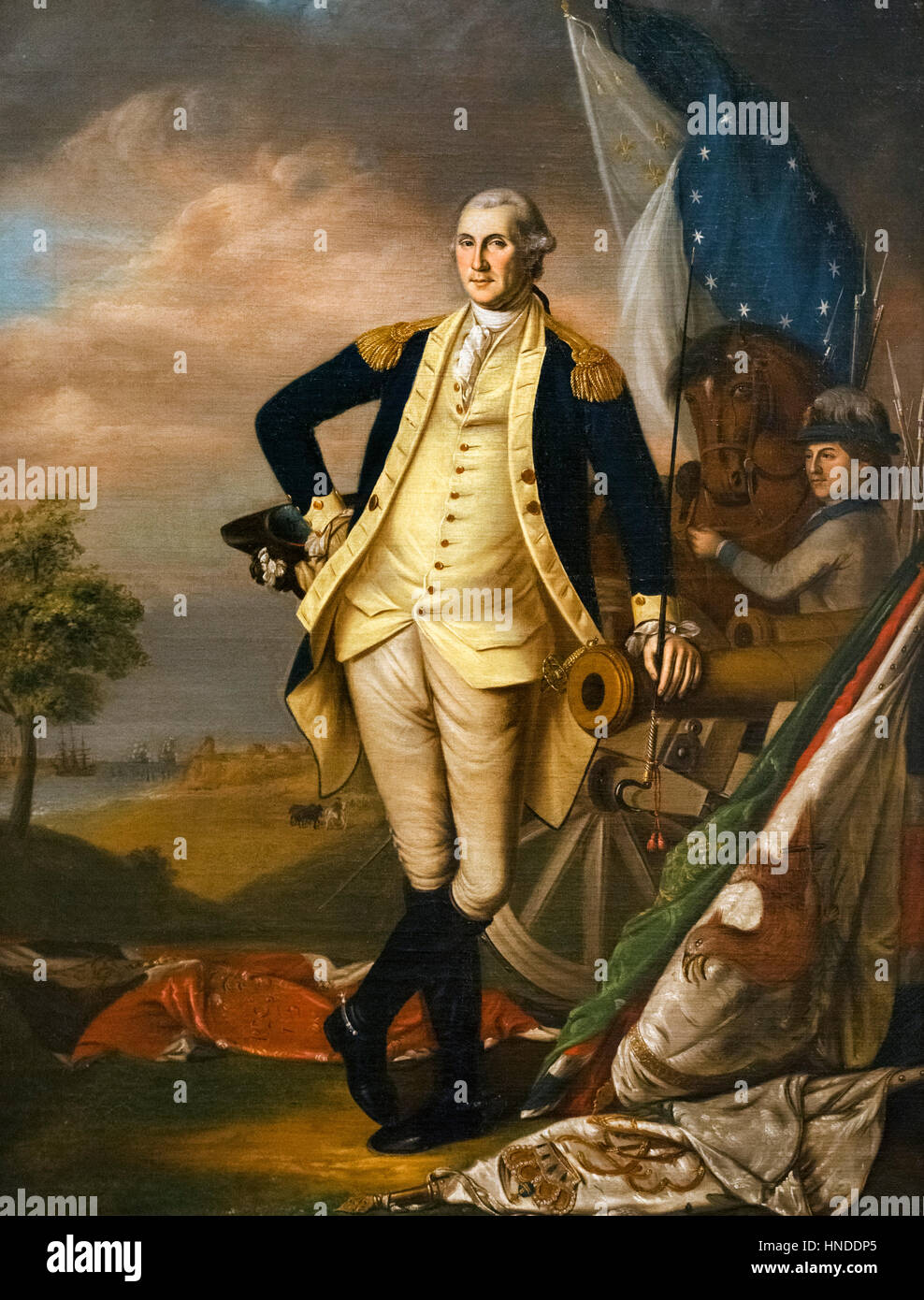 George Washington da James Peale, olio su tela, c.1782 Foto Stock