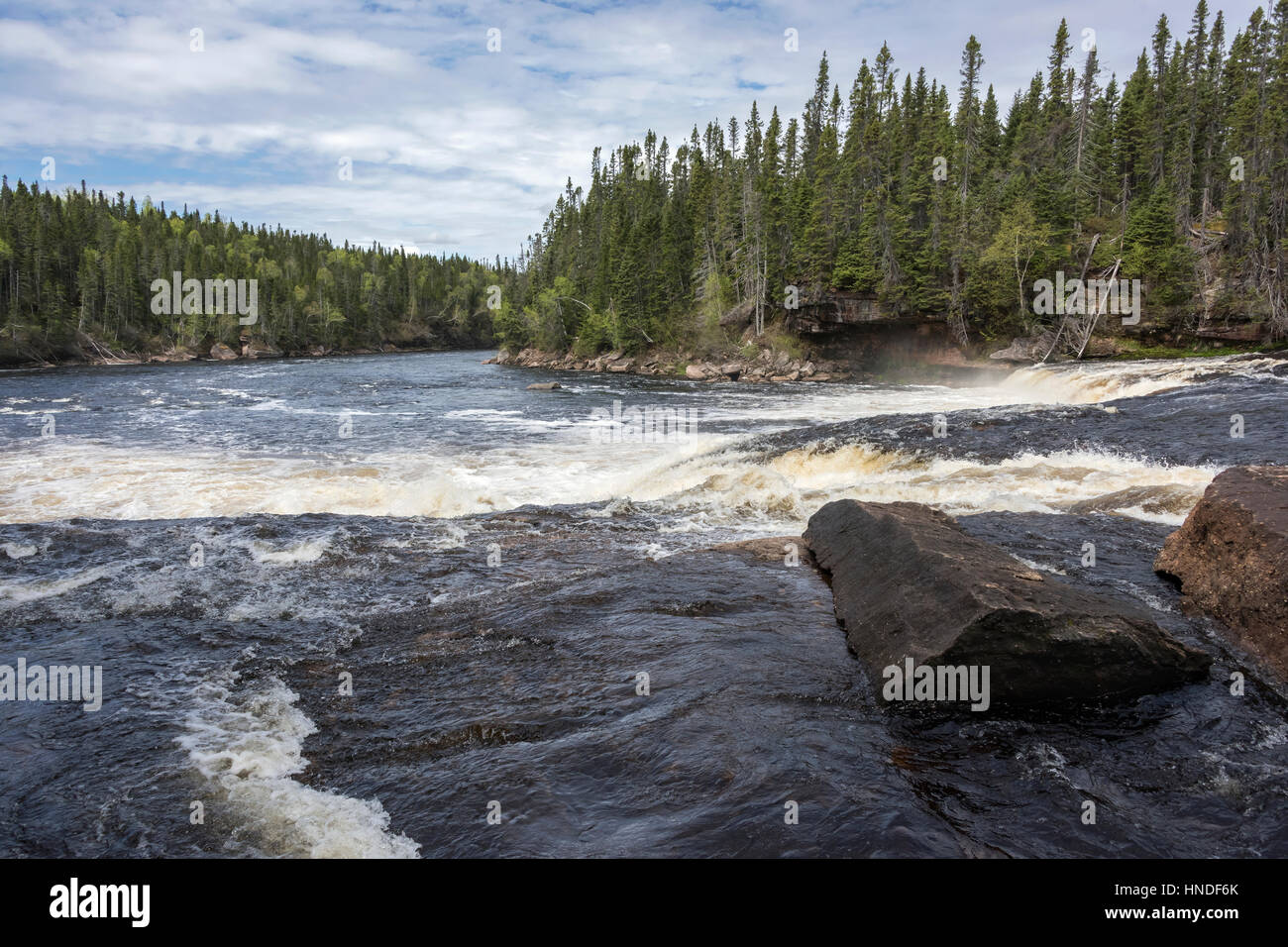 Big Falls, fiume Humber, Sir Richard Squires Parco Provinciale, Terranova Foto Stock