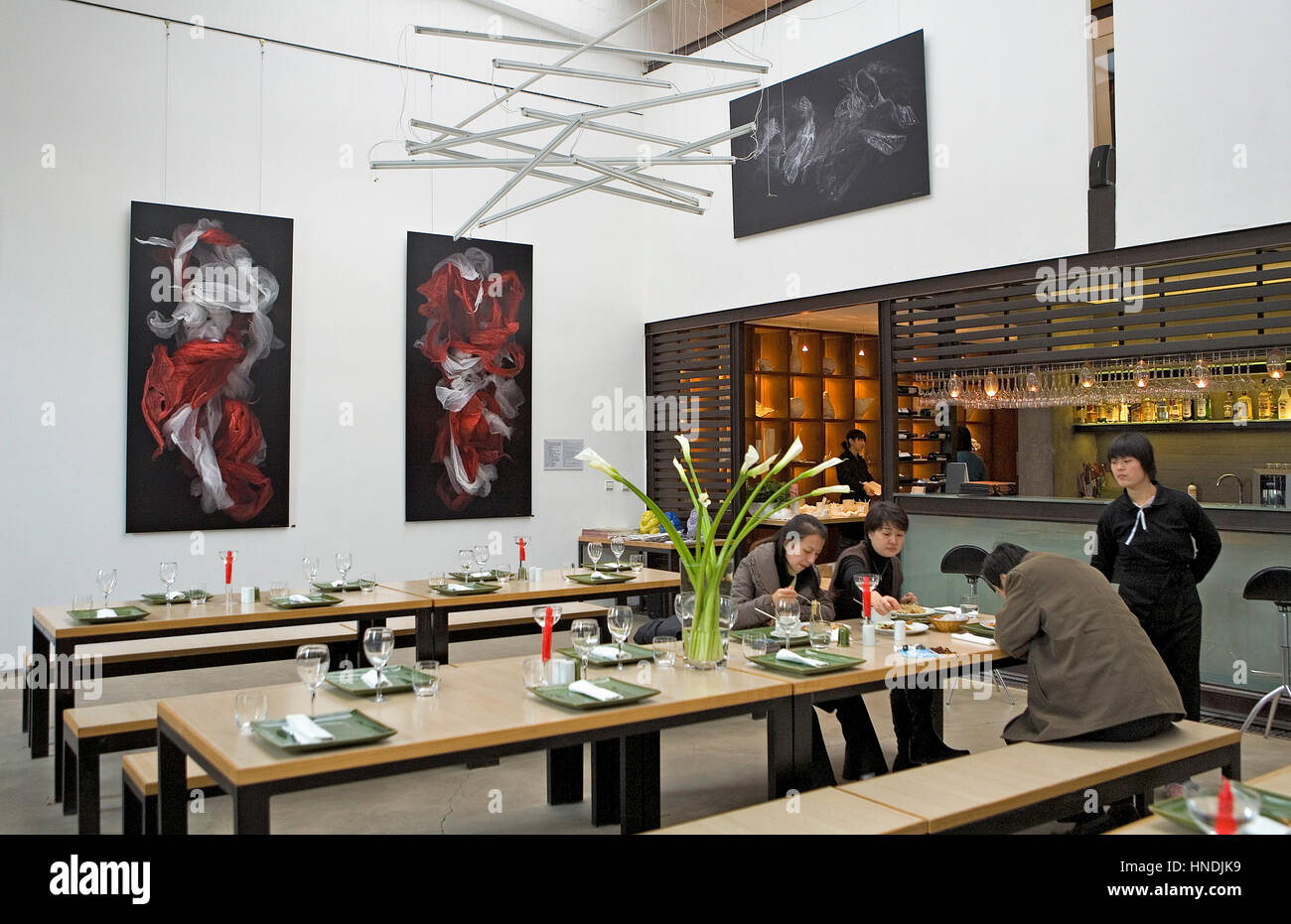 La caso ristorante, bar, cafe.798 sud.798 Dashanzi Art District, Pechino, Cina Foto Stock