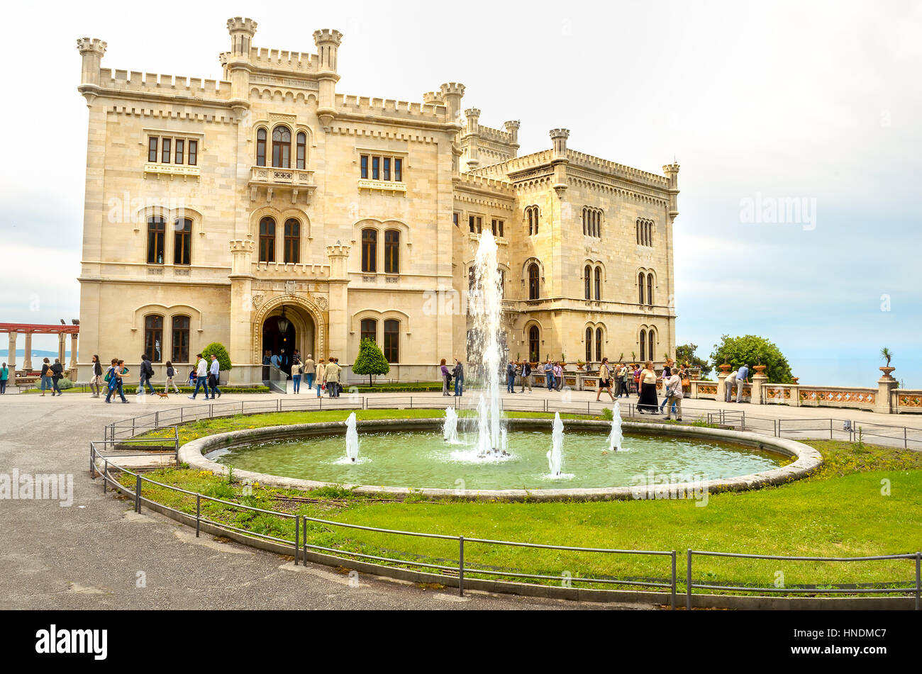 Castello di Miramare a Trieste - Friuli Venezia Giulia il castello di italiano Foto Stock