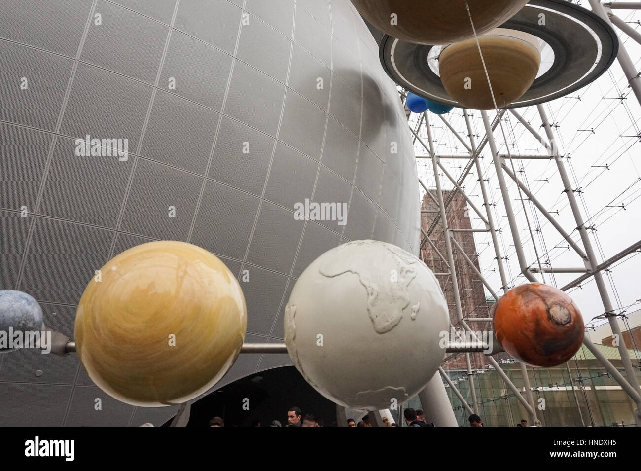 Planetario Hayden al Museo Americano di Storia Naturale di New York City, Stati Uniti d'America Foto Stock