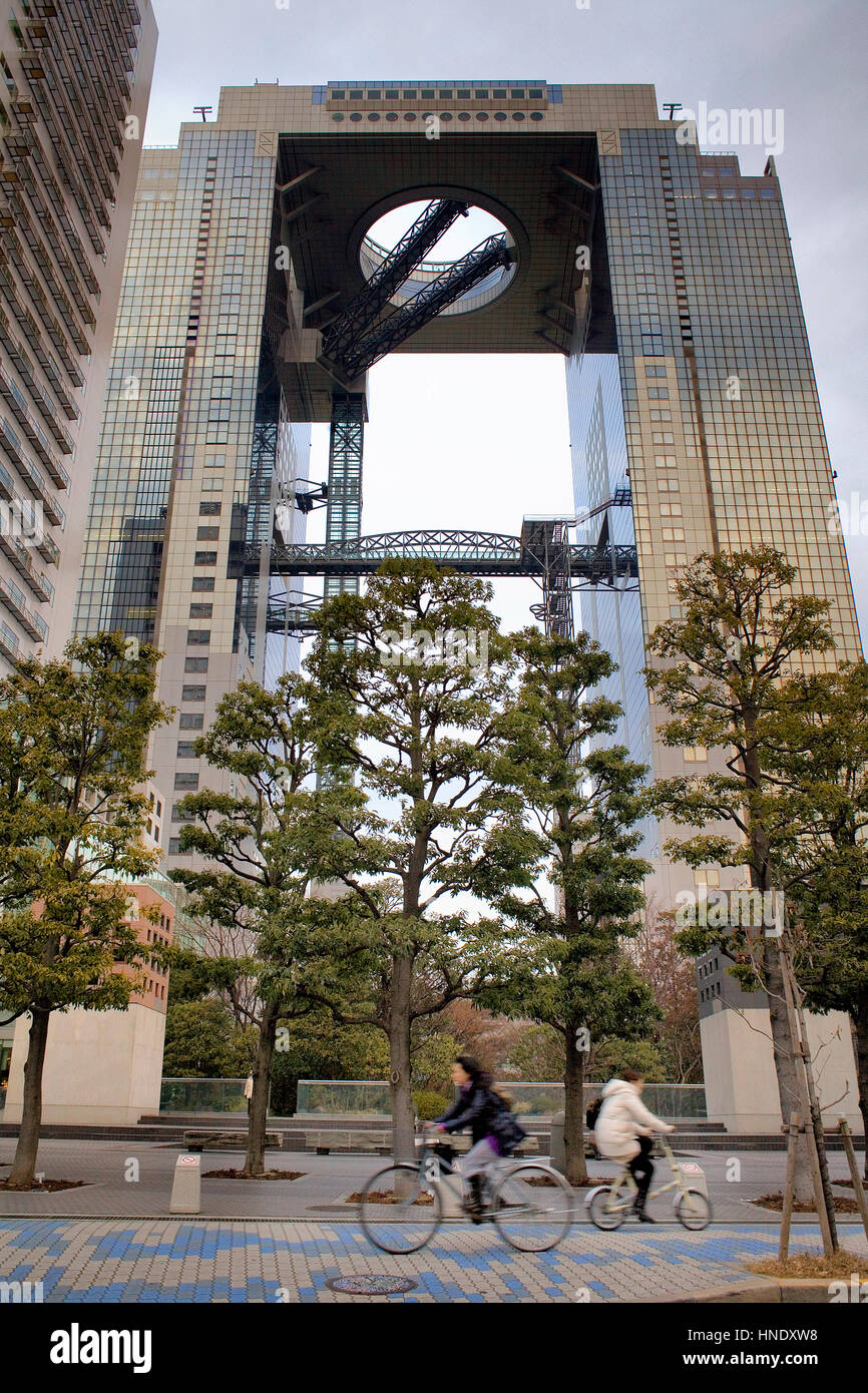 Shin Umeda City grattacielo,Osaka, Giappone, Asia Foto Stock