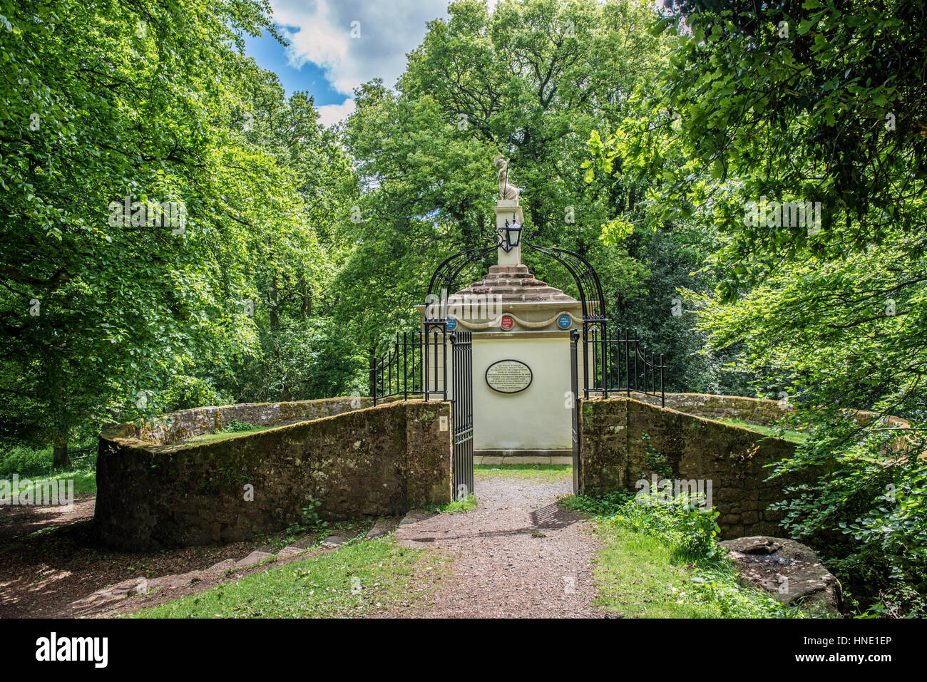 Il Tempio navale sul Kymin Monmouthshire Galles del Sud Foto Stock