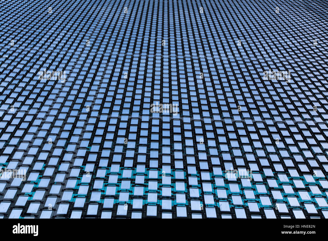 Windows del centro business. Texture ritmica in hi tech stile. Foto Stock