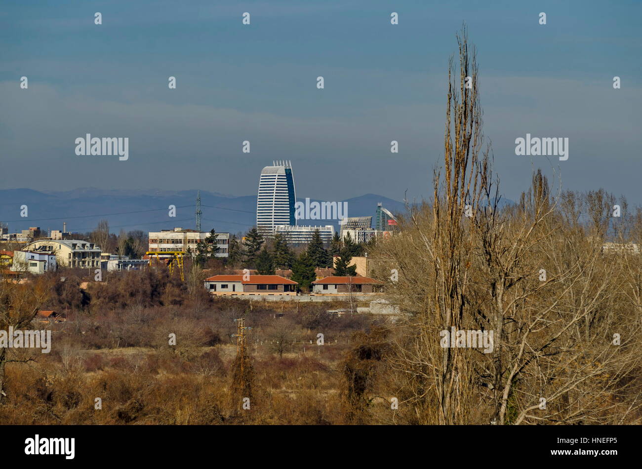 Un nuovo quartiere residenziale di bulgari contemporanei case nella città di Sofia, Bulgaria Foto Stock