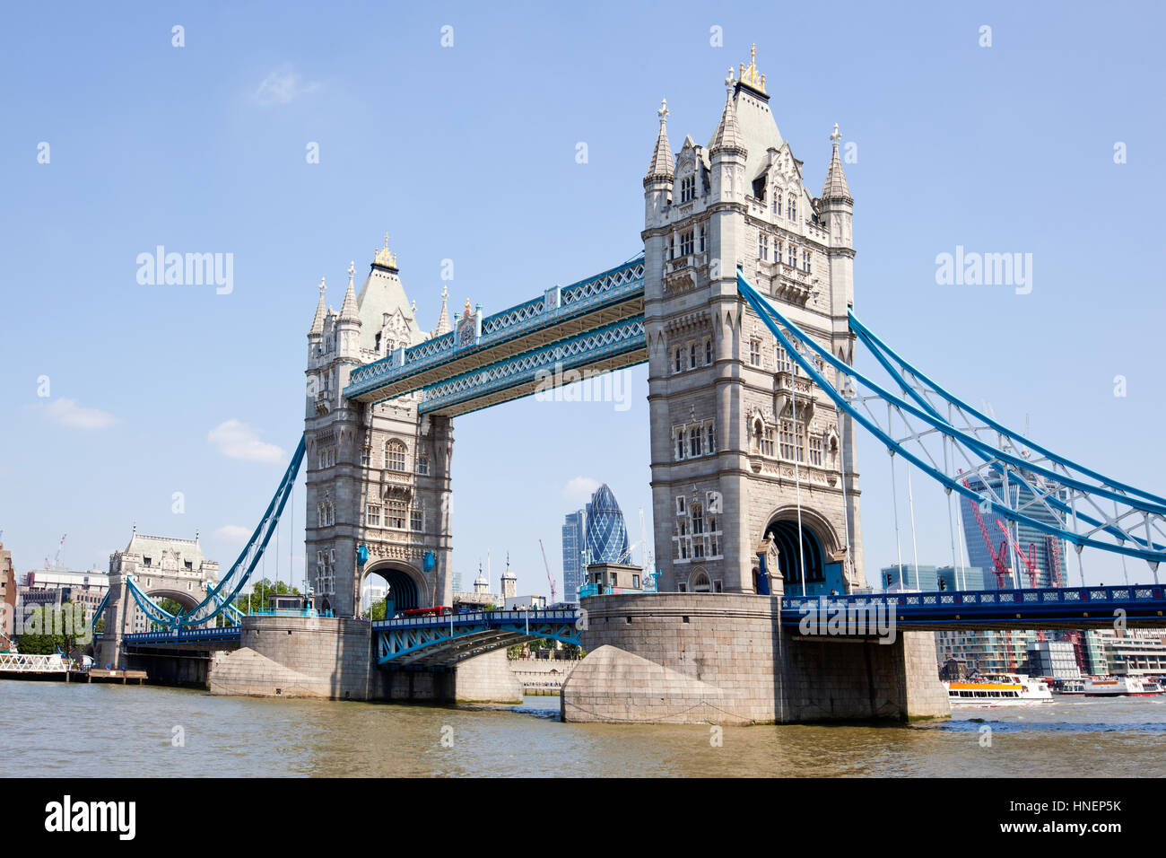 Il Tower Bridge di Londra Foto Stock