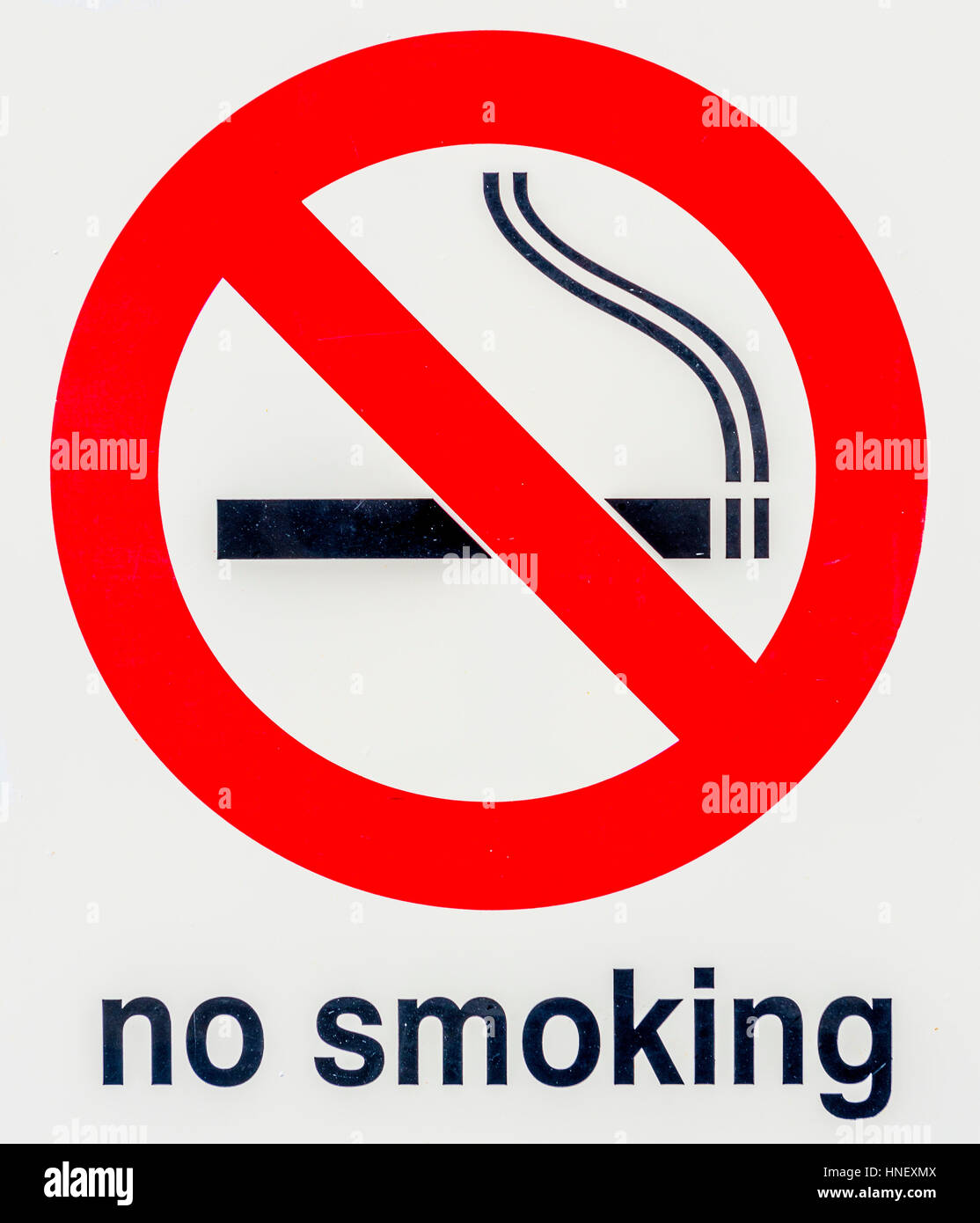 Scritte per non fumatori, divieto di fumo segno, vietata Foto Stock