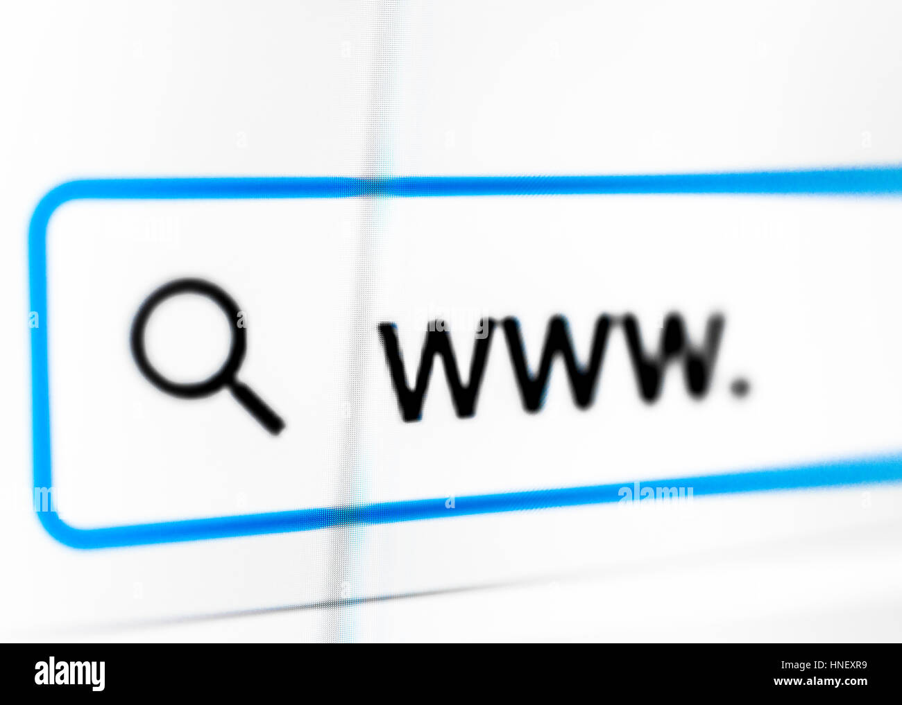 Browser Internet, browser, la barra di ricerca, ricerca, URL, World Wide Web, Internet, immagine simbolica, schermata Foto Stock