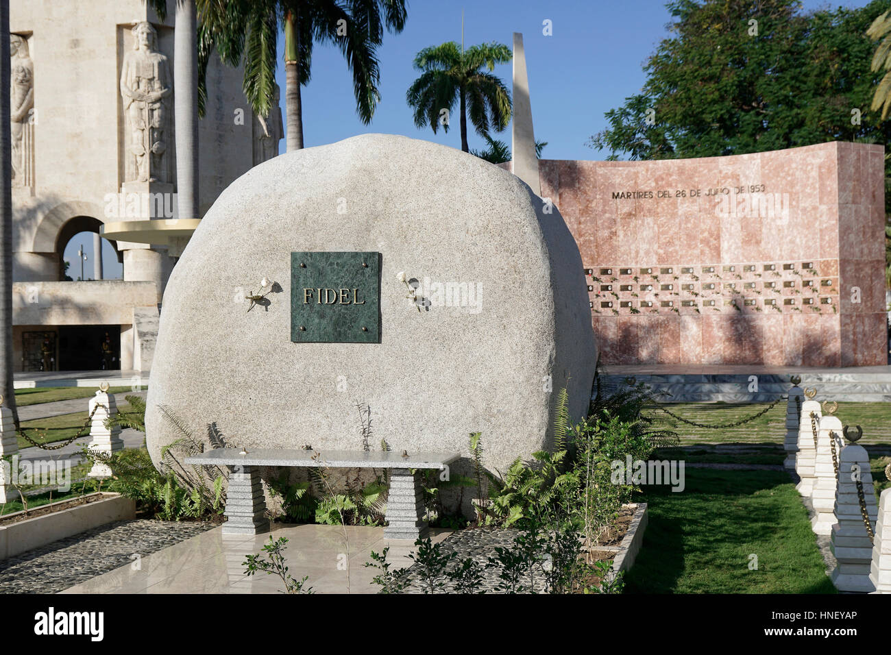Recinto, Fidel Castro 1926-2016, Cementerio Santa Ifigenia, Santiago de Cuba, Cuba Foto Stock