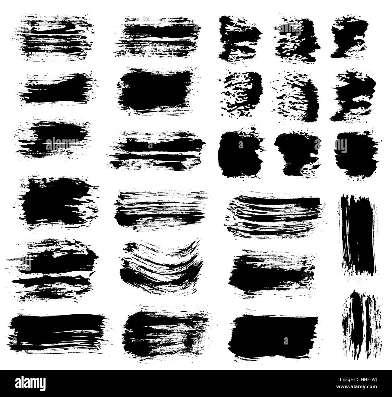 I tratti di pennello serie 6 Illustrazione Vettoriale