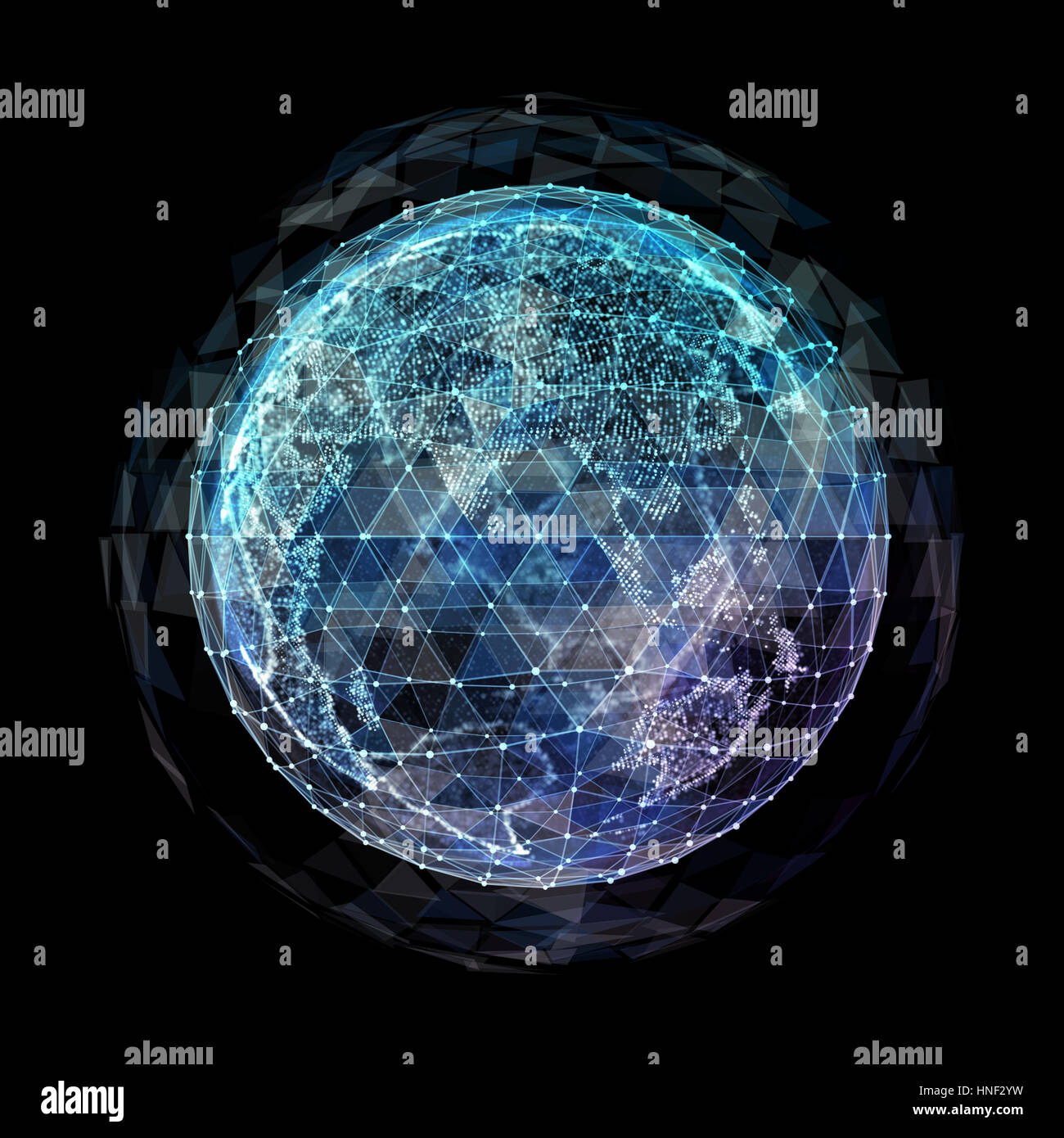 Mappa mondo concetto astratto Foto Stock