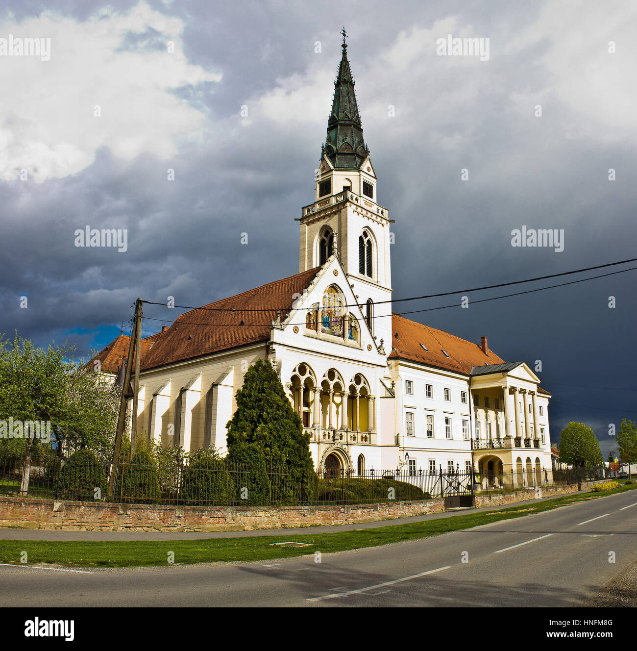 Greco cattedrale cattolica in Krizevci, Croazia Foto Stock