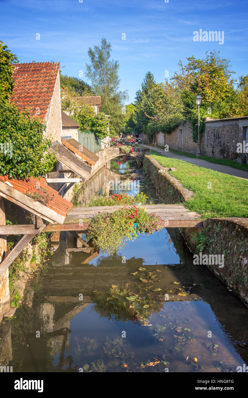 Promenade des Petits Ponts (piccoli ponti promenade), in Chevreuse, Francia Foto Stock
