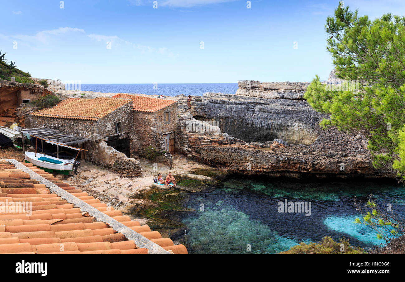 Cala s'almunia, Mallorca Foto Stock