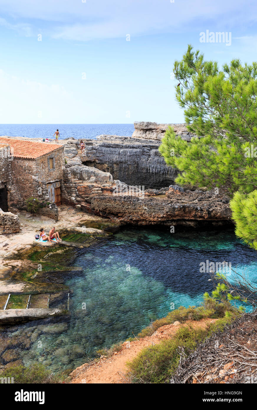 Cala s'almunia, Mallorca Foto Stock