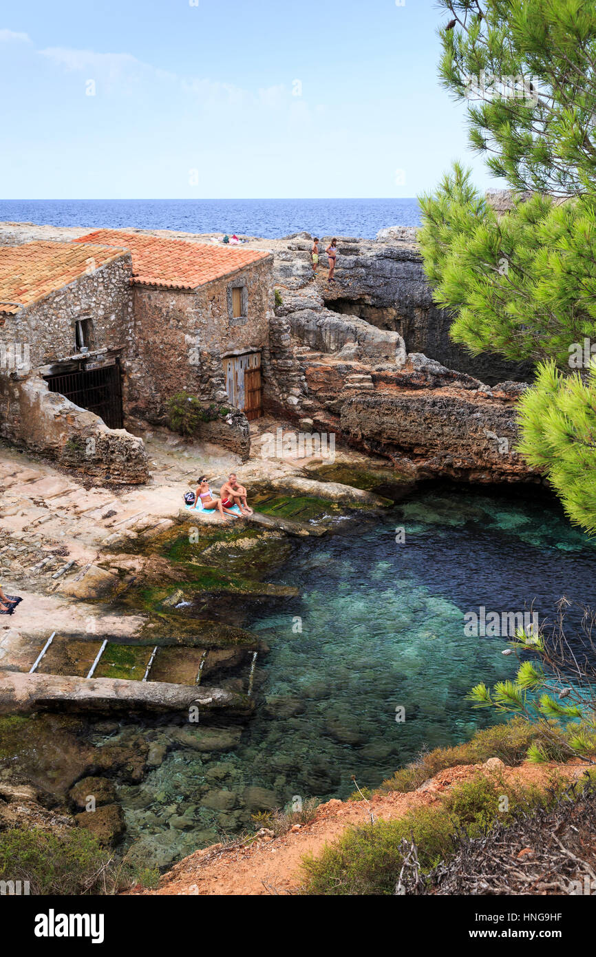 Cala s'almunia, Mallorca Foto Stock