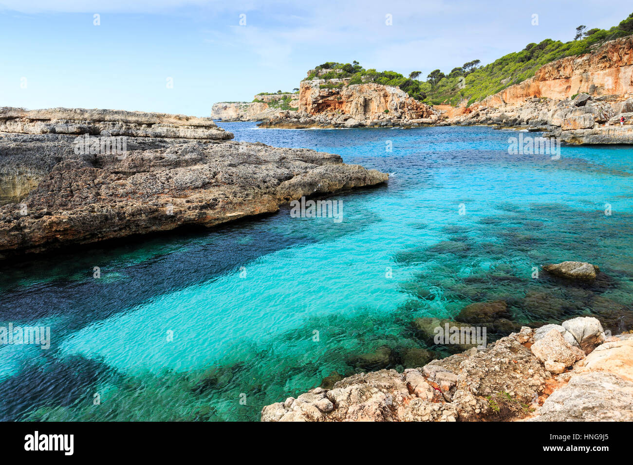 Cala s'almunia, Mallorca Foto Stock