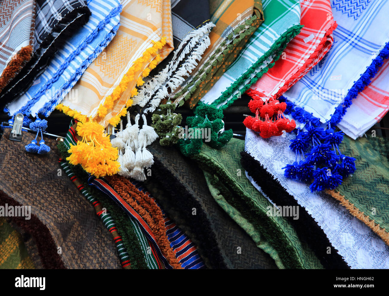 Negozio di souvenir in vendita nei negozi lungo la Corniche, in Muscat Oman Foto Stock