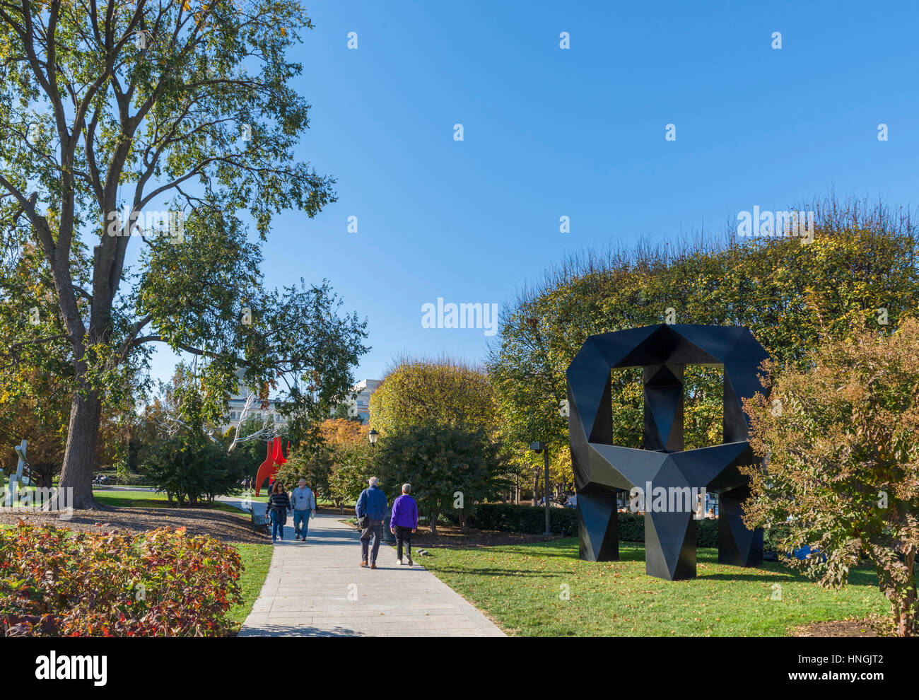 Galleria Nazionale di Arte Scultura giardino, National Mall di Washington DC, Stati Uniti d'America Foto Stock