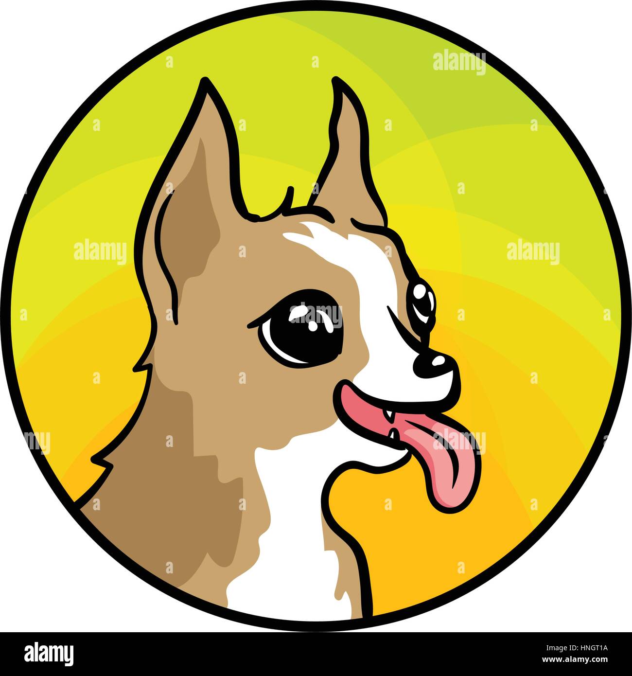 Chihuahua cane. Arte animale, Cartoon carino stile, vettore disegnati a  mano illustrazione. Adatti per il pet shop o zoo annunci, etichetta o di  progettazione di prodotti alimentari di origine animale e pacchetto