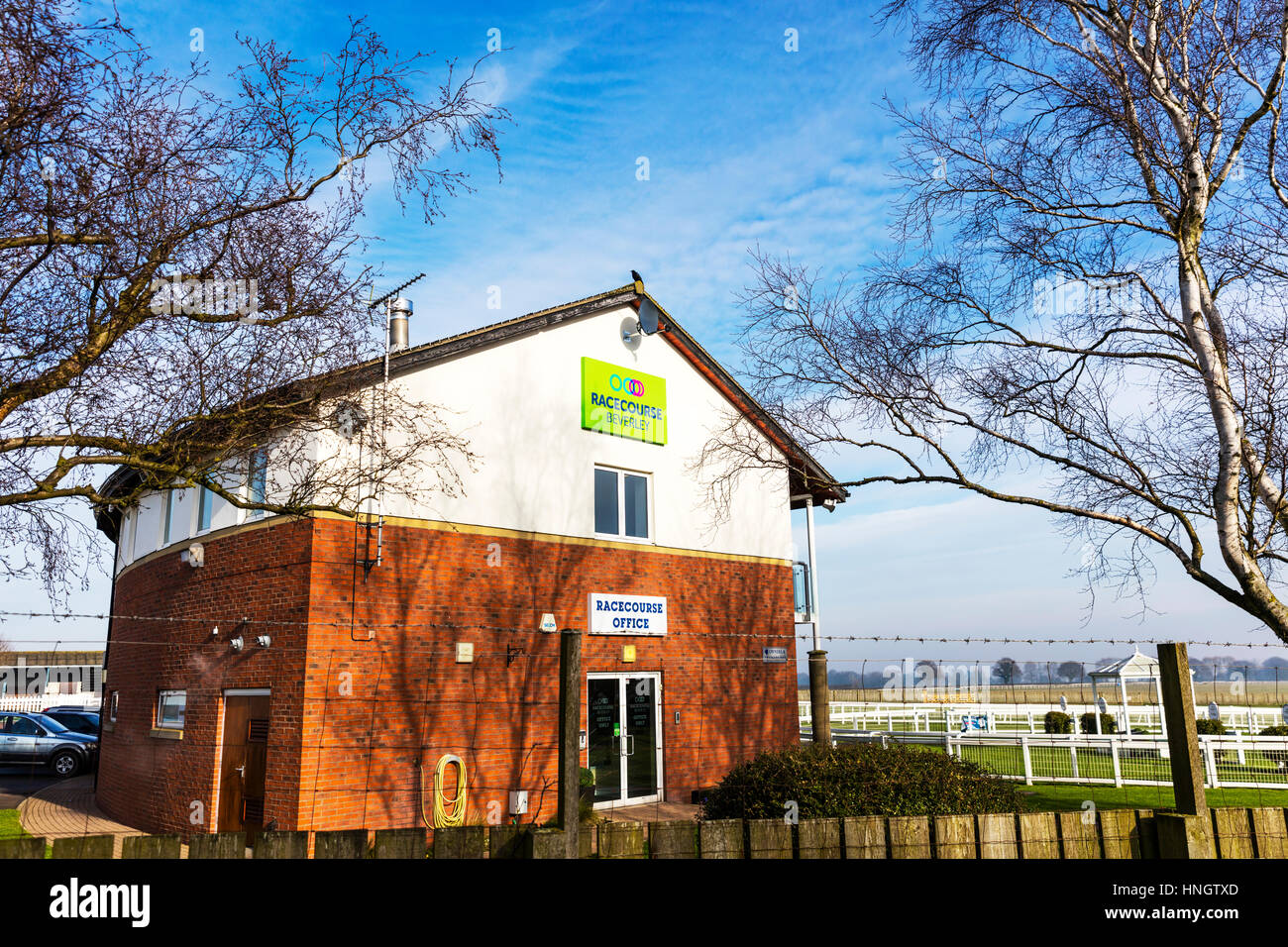 Beverley Racecourse Yorkshire horse racing corso REGNO UNITO Inghilterra horse racing corsi REGNO UNITO Foto Stock