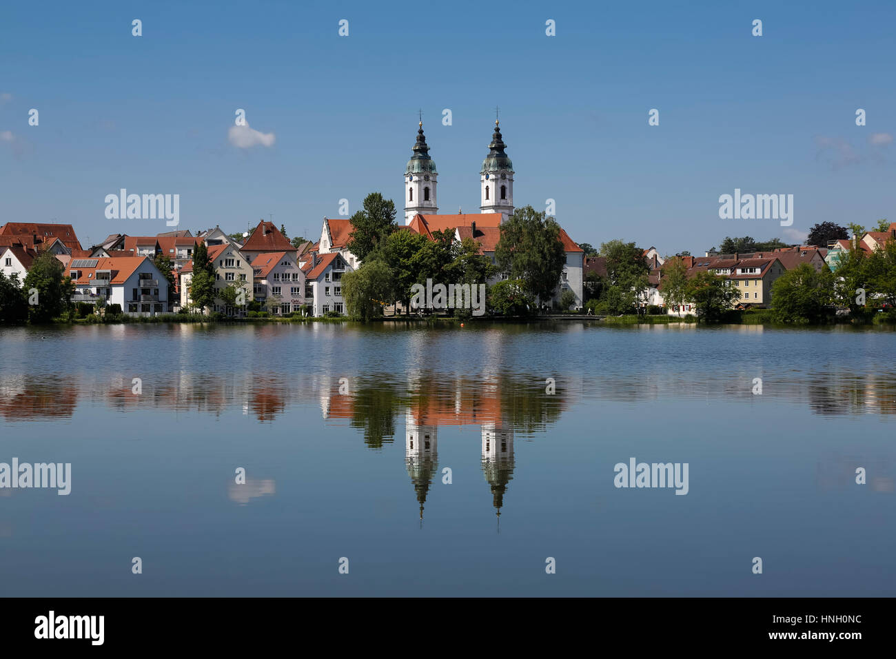 Chiesa Parrocchiale di San Pietro, Bad Waldsee, Baden-Württemberg, Germania Foto Stock