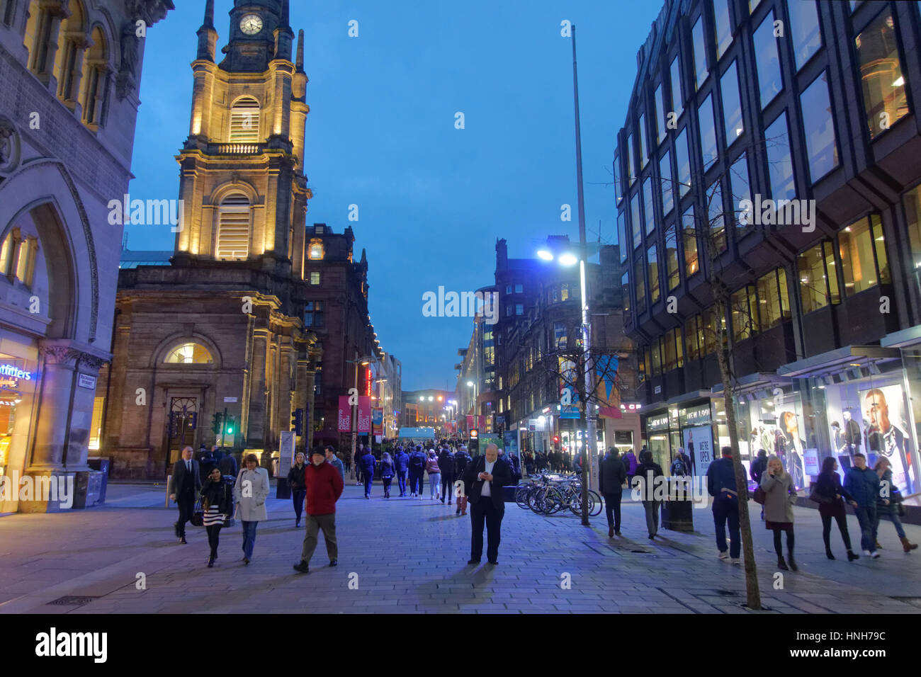 Buchanan Street Glasgow street per lo shopping Foto Stock