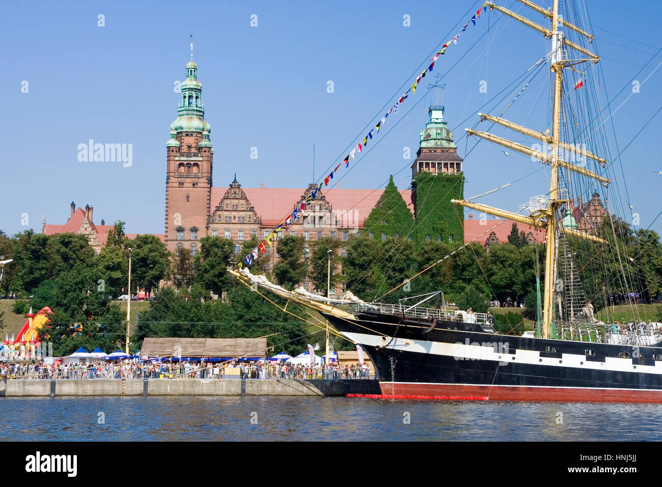 Tall Ships gare evento nella città di Szczecin, Polonia Foto Stock