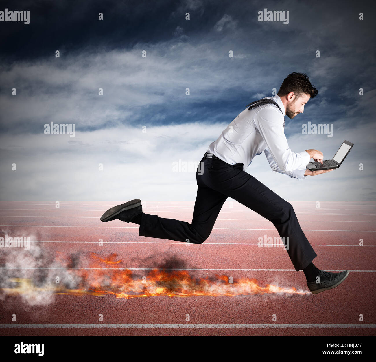 Fast business concept Foto Stock