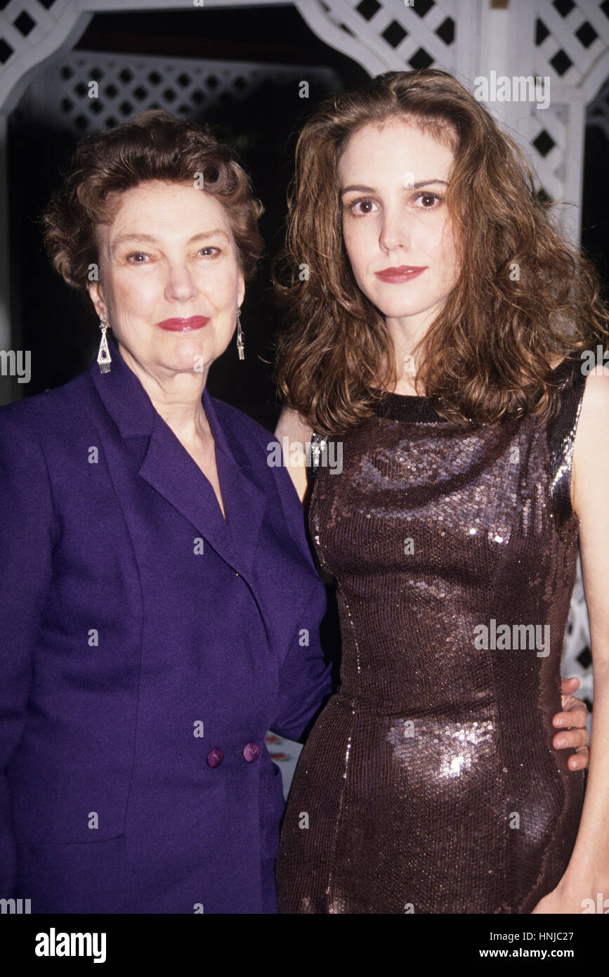 Mary Louise Parker con sua madre fotografato in 1991 Foto Stock