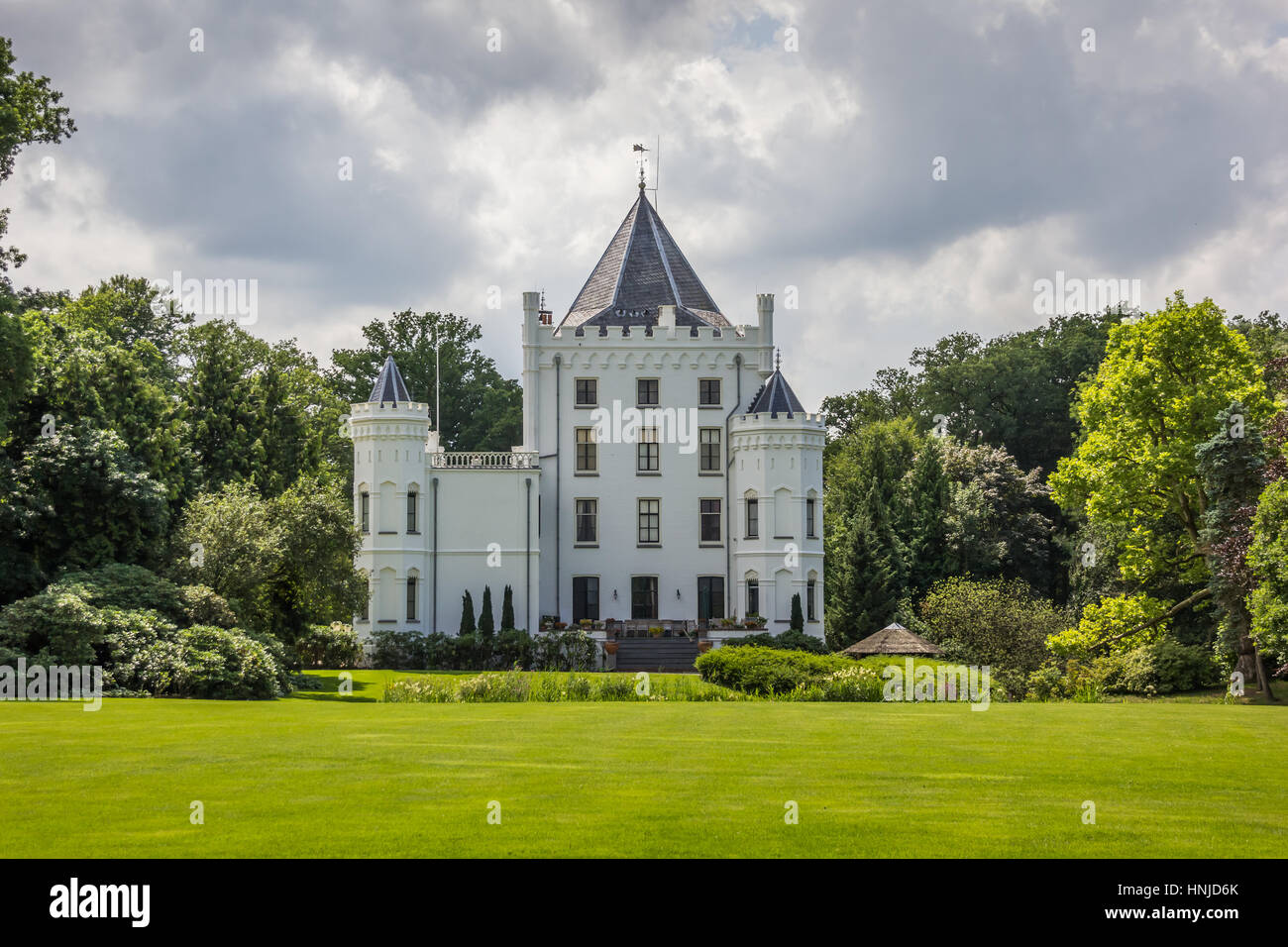 Dutch mansion Sandenburg in Langbroek, Paesi Bassi Foto Stock