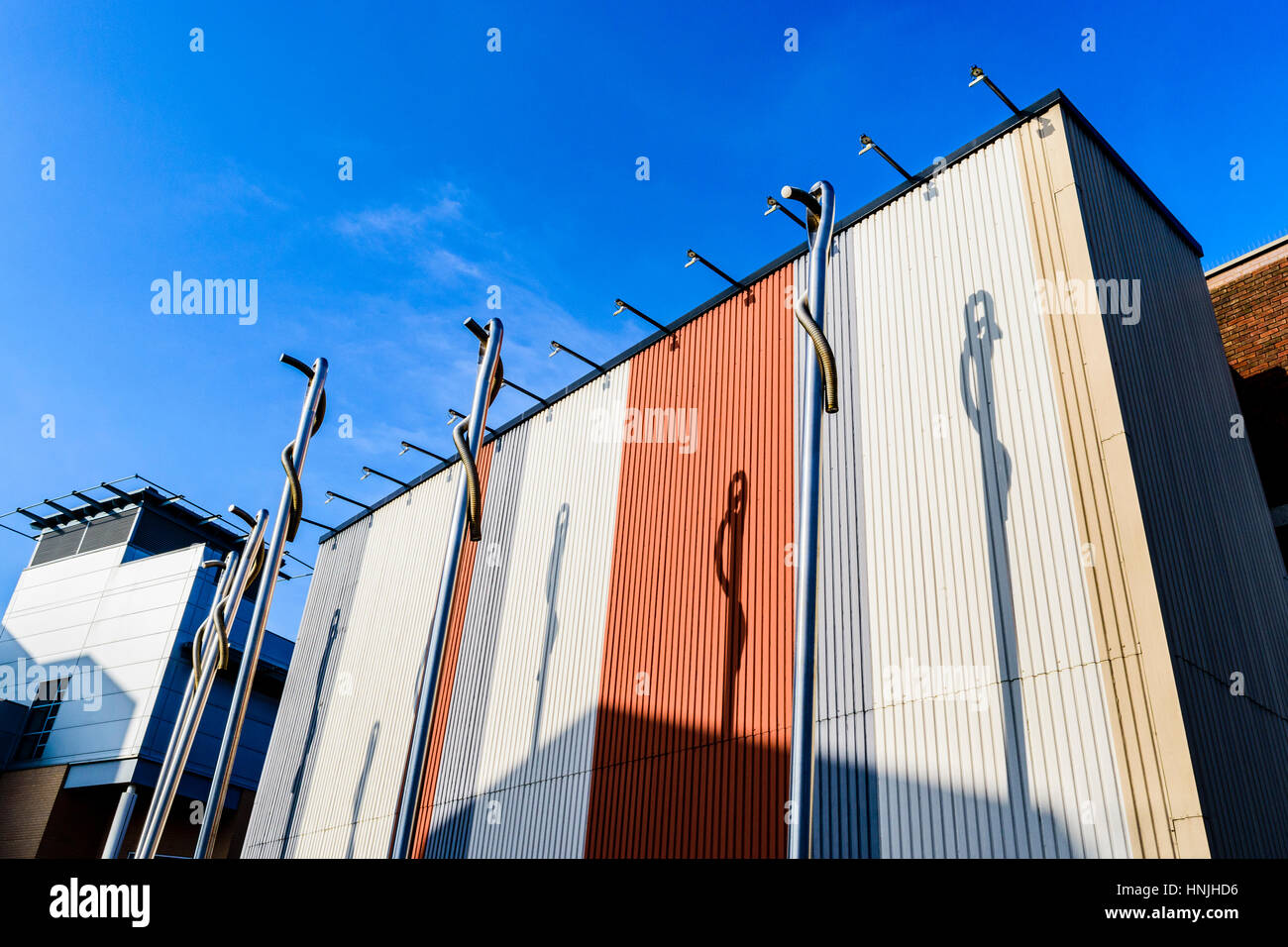 Ago scultura in Redditch Town Center. Foto Stock