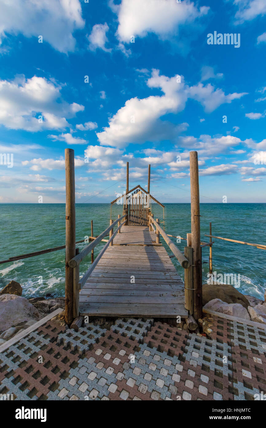 Termoli (Italia) - Una città turistica sul mare adriatico in provincia di Campobasso, Regione Molise, Italia meridionale Foto Stock