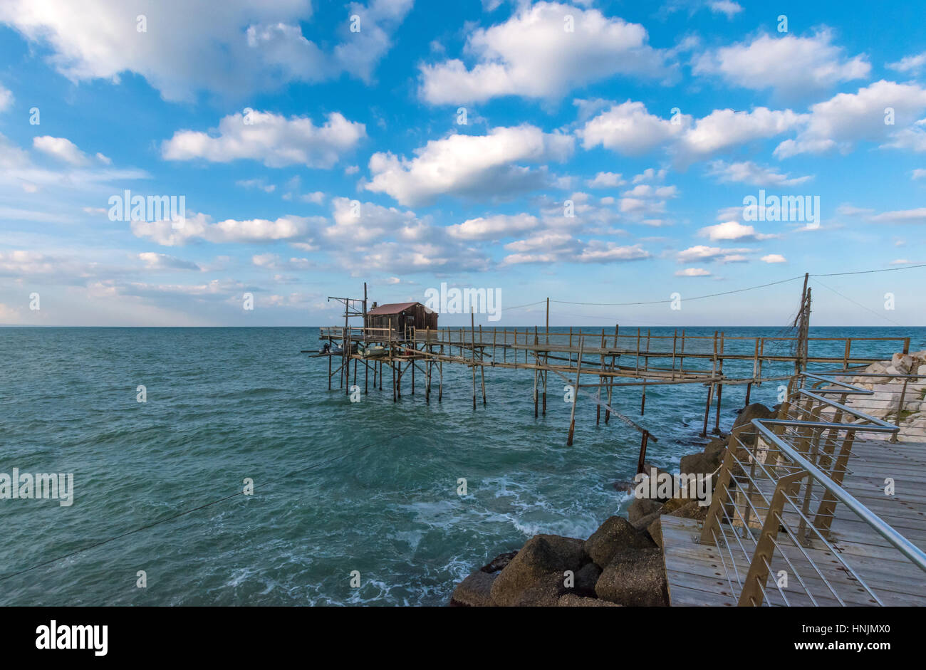 Termoli (Italia) - Una città turistica sul mare adriatico in provincia di Campobasso, Regione Molise, Italia meridionale Foto Stock