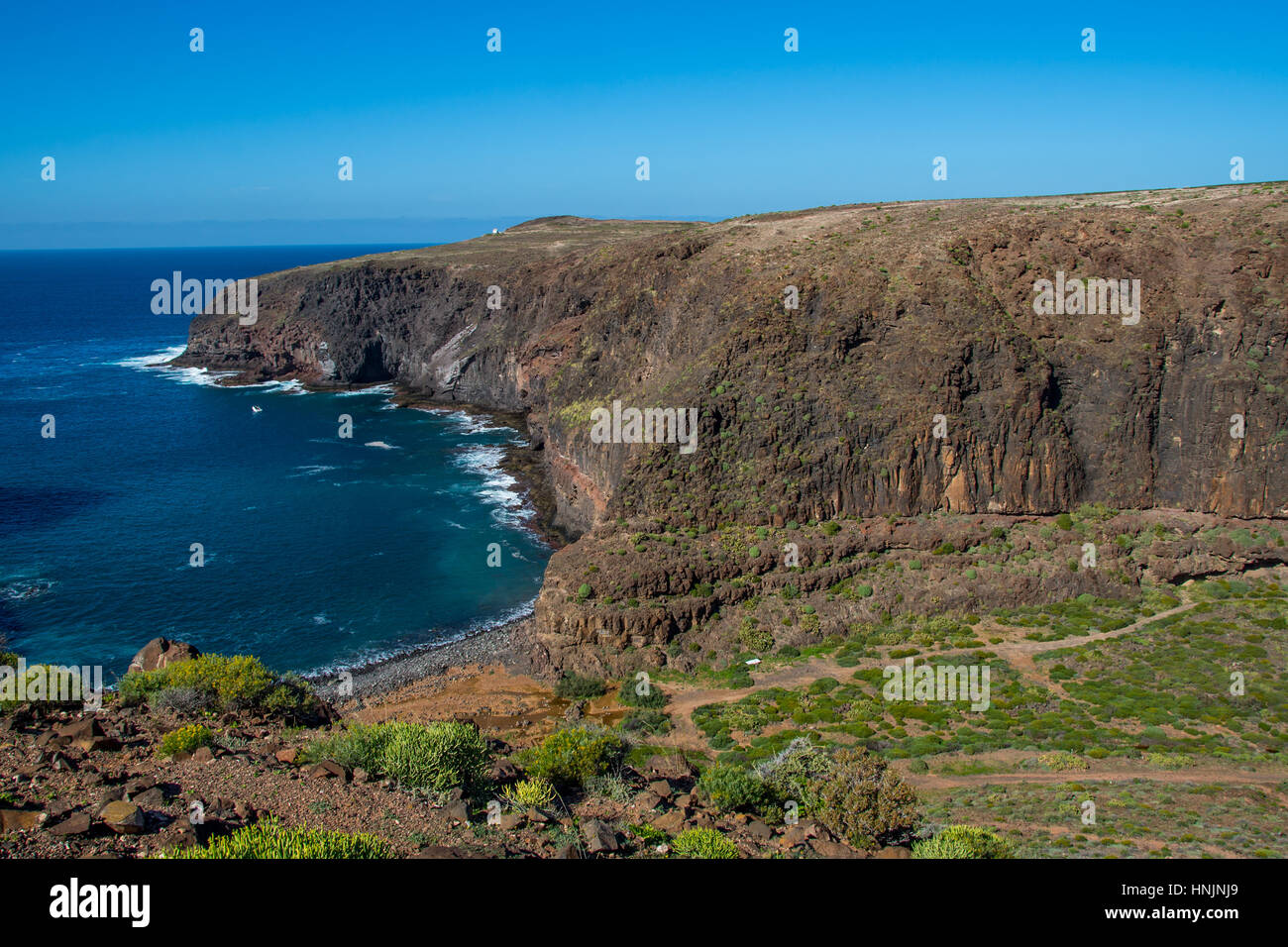 Costa a Puerto del juncal gran canaria Spagna Foto Stock