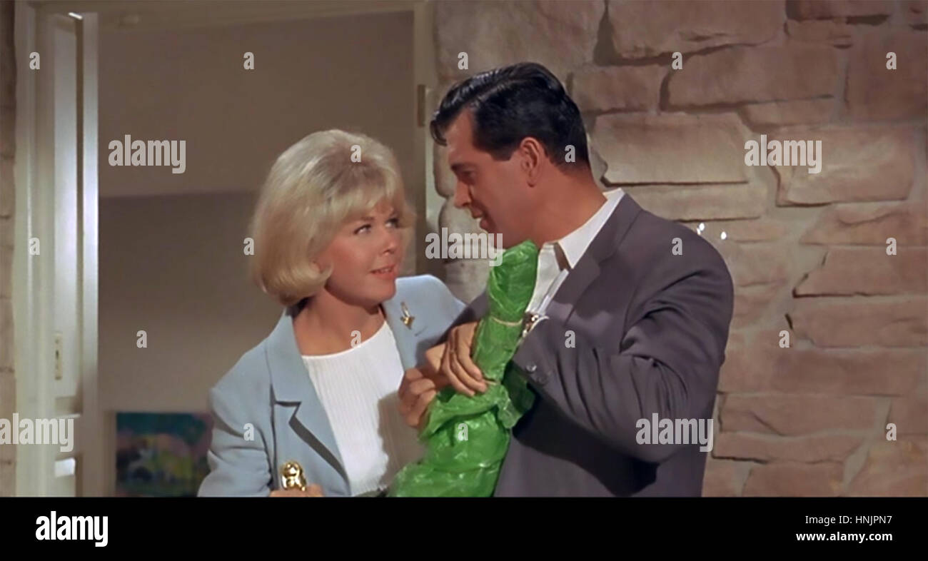 SEND ME NO FLOWERS 1964 Universal Studios film con Doris Day e Rock Hudson Foto Stock