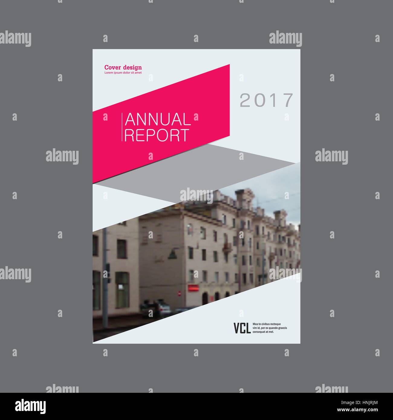 Triangolo di vettore brochure aziendale flyer. Relazione annuale astratto modello design presentazione Illustrazione Vettoriale