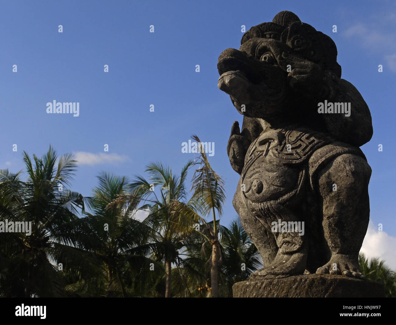 Statua di pietra a Bali, in Indonesia Foto Stock