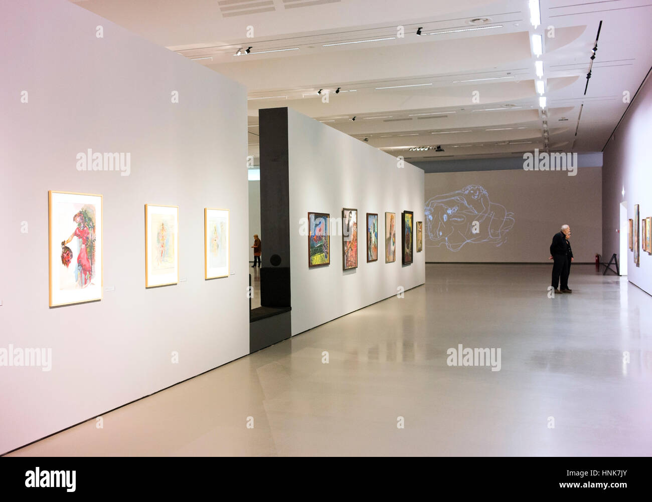 Interno della Galleria Nazionale di Arte, Vilnius Foto Stock