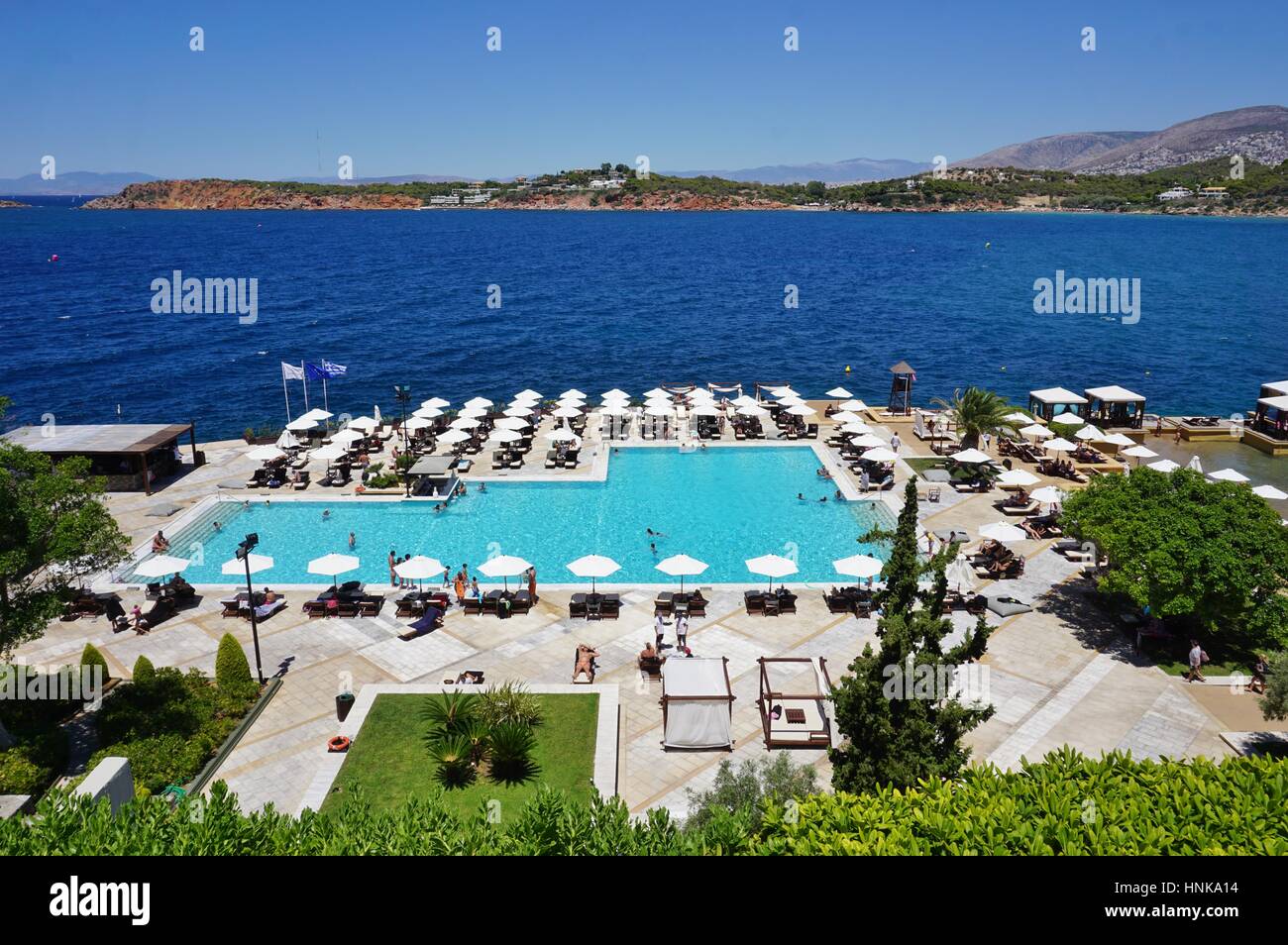 L'Astir Palace complesso di hotel Westin e Arion), situato nell'elegante Vouliagmeni peninsula fuori di Atene Foto Stock