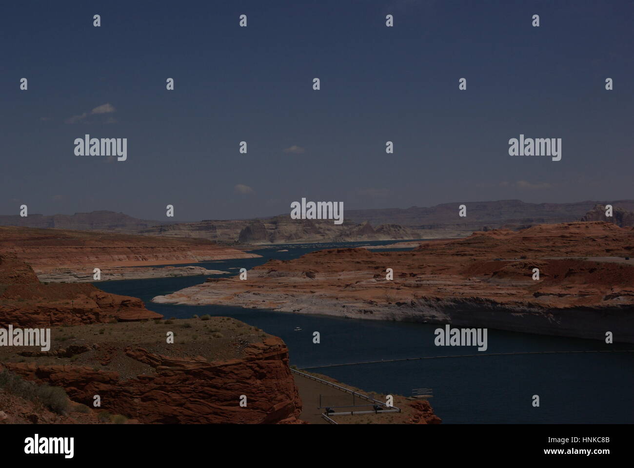 Avvolgimento di fiume nel deserto Foto Stock