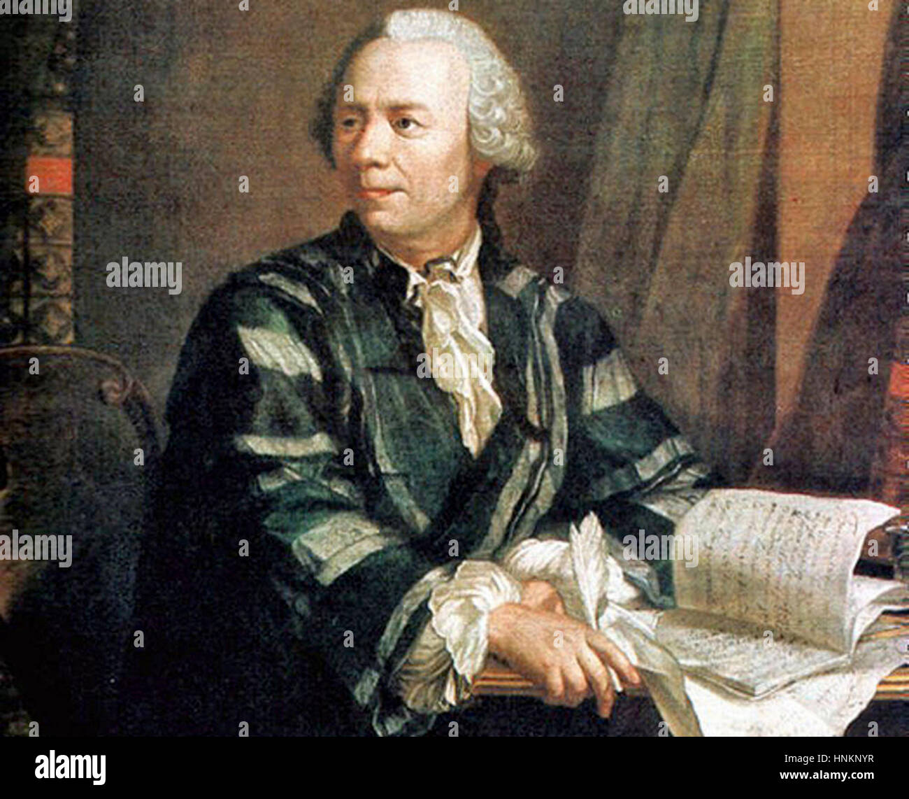Leonhard Euler, Swiss matematico, fisico e astronomo, logician e ingegnere che ha realizzato importanti e influenti scoperte in molti rami della matematica Foto Stock